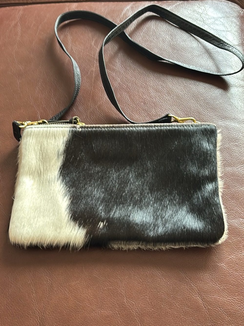 Primecut Cowhide Crossbody Bag 
9.25” width/6.25 Height (C-1)